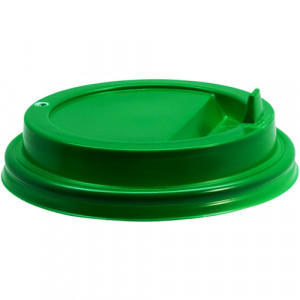 Крышка для стакана Интерпластик-2001 80 мм зелёная с носиком